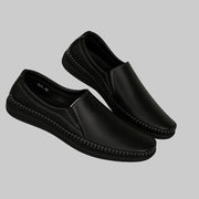 Mocassin Cuir Leger 9571# Noir