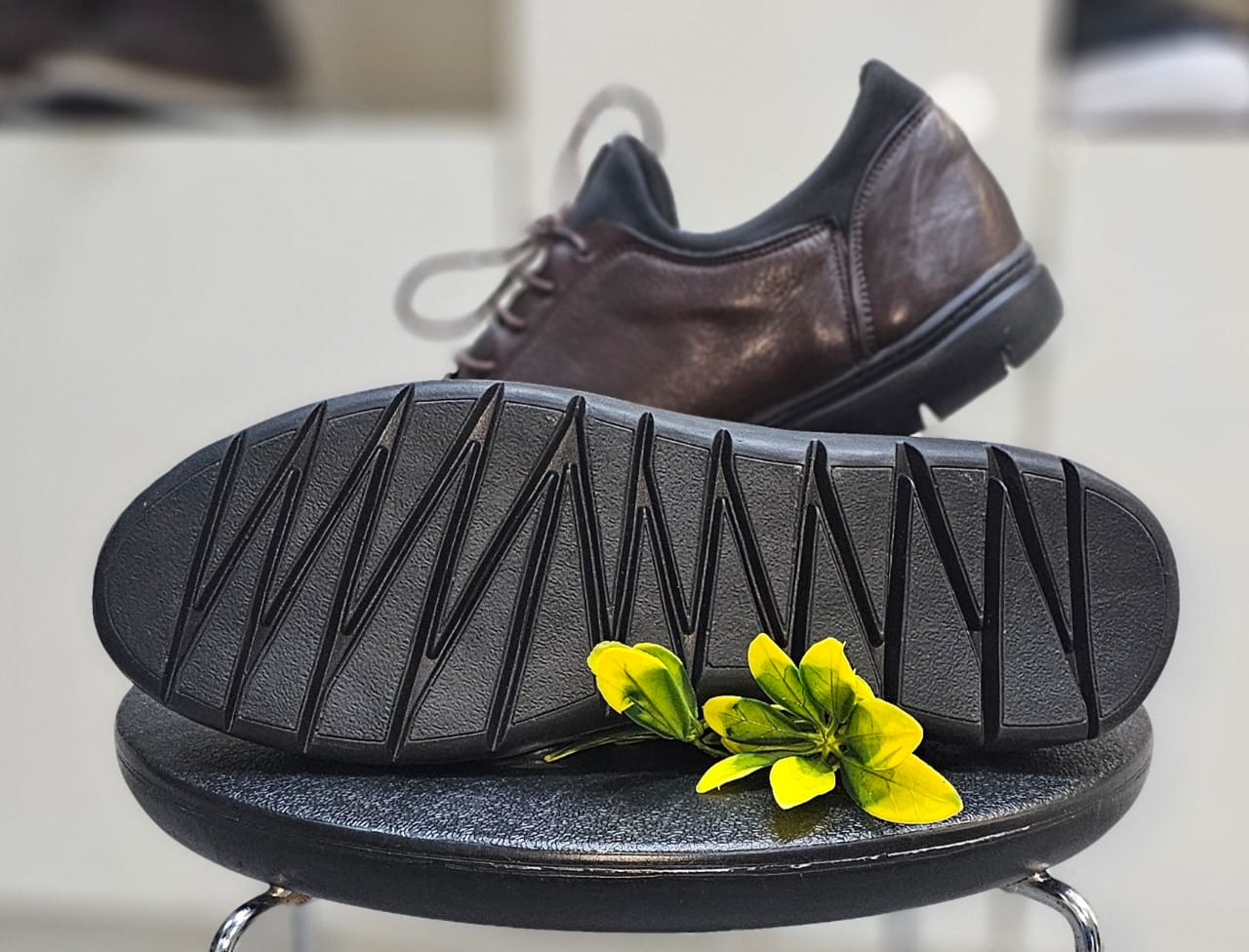 Basket cuir F12 Marron