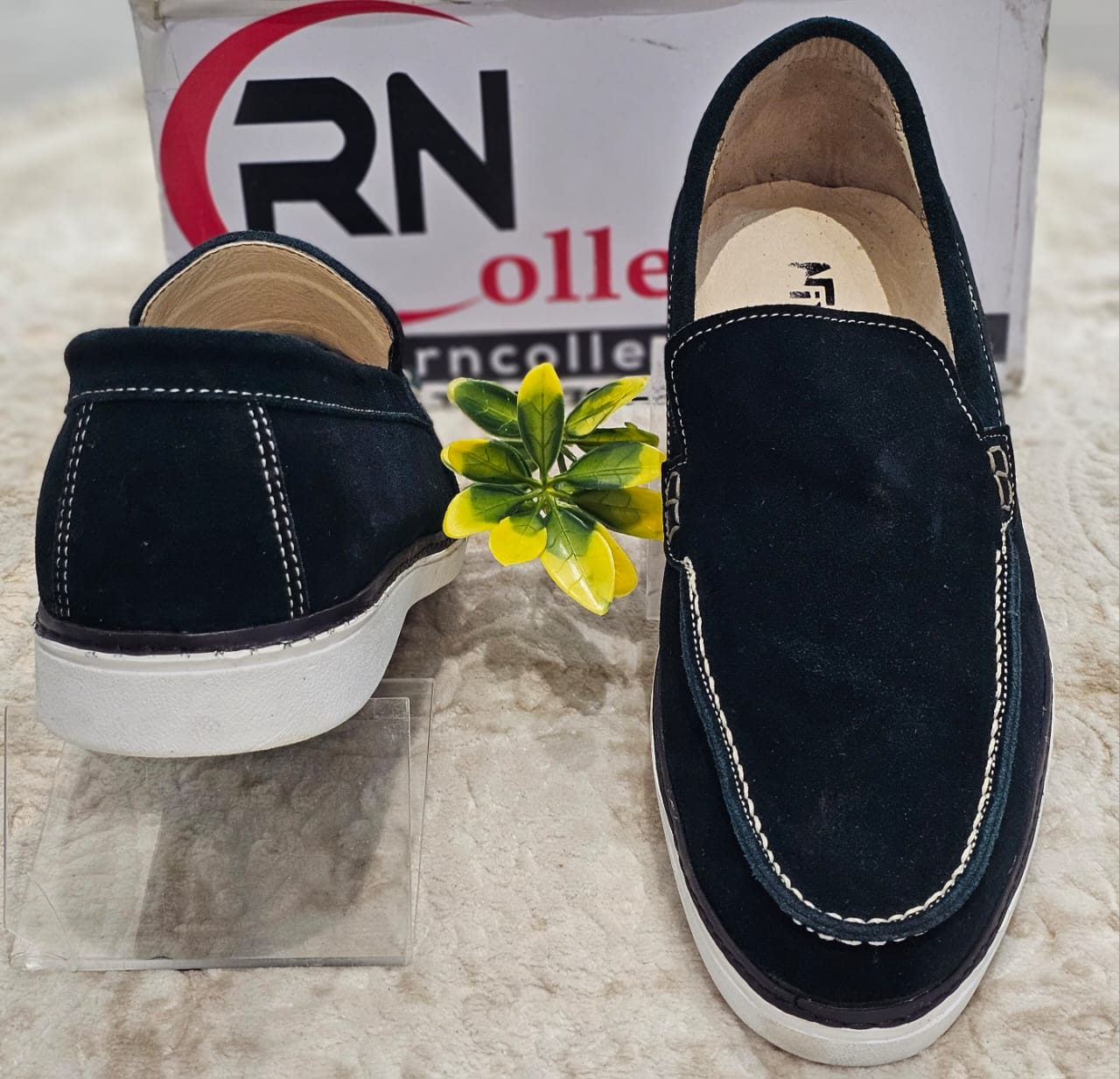 Mocassin NV Daim Vert