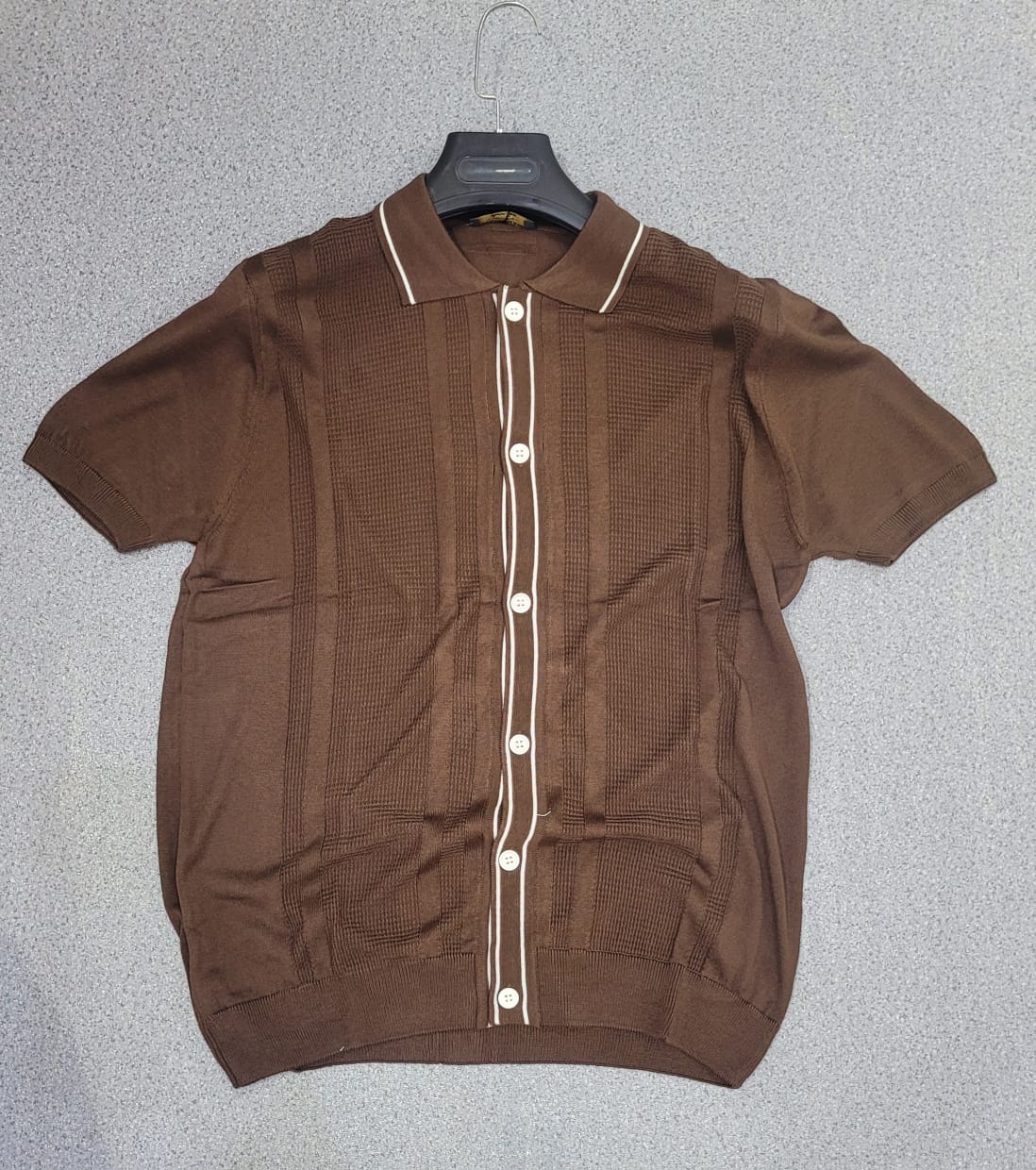 Polo Cardigan Marron