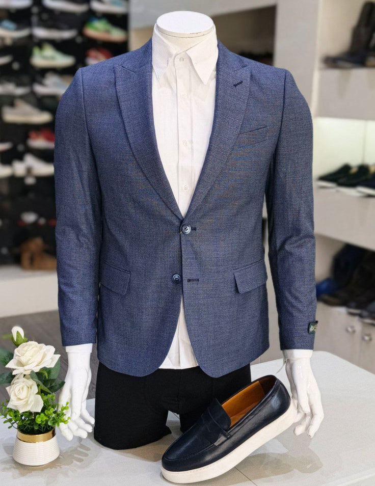 Blazer Cotton F# Bleu