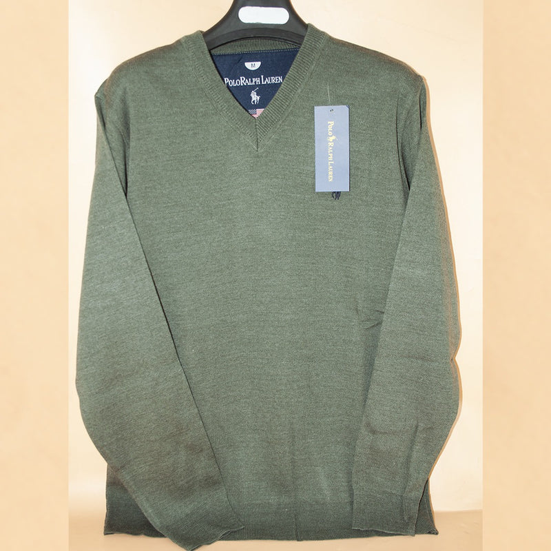 Pull polo col V Vert